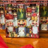 Platos decoupage para regalar cascanueces navidad